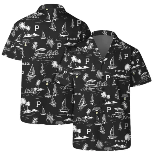 Discover Pitsburrgh Piirattes Coastal Sailing Hawaiian Shirt Summer Aloha, Gift for Fan
