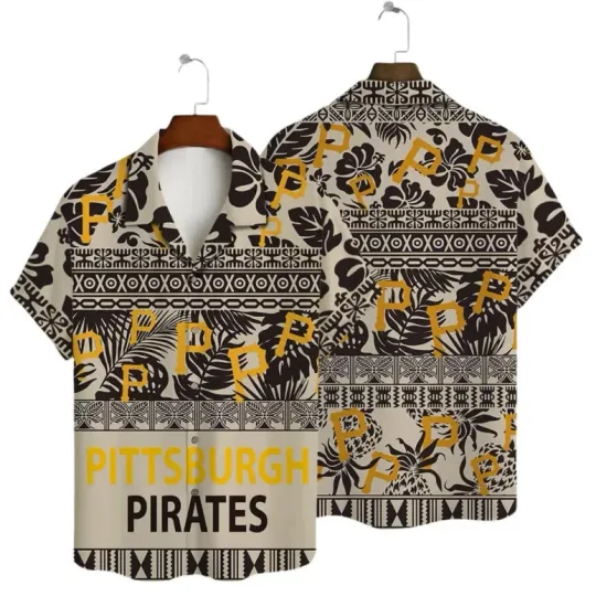 Discover Pitsburrgh Piirattes Polynesian Vibes Hawaiian Shirt Summer Aloha, Gift for Fan