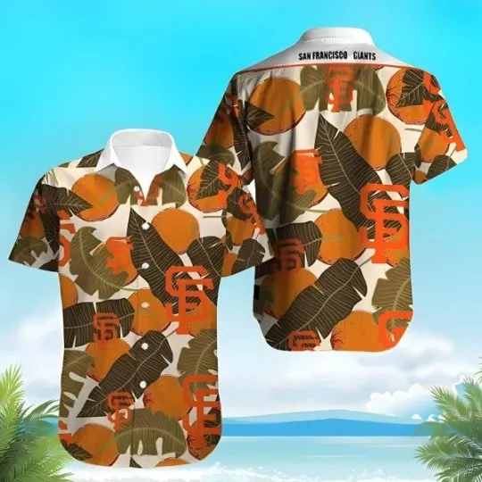 San Diego Baseball Hawaiian Shirt Orange Fruit And Banana , Gift for Fan