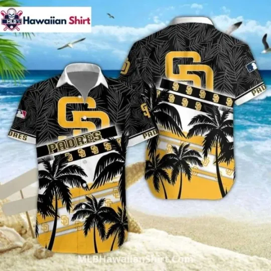 Discover Palm Tree Sunset San Diego Baseball Hawaiian Aloha Shirt, Gift for Fan