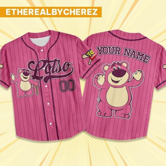 Discover Custom Toy Story Pink Baseball Jersey, Disney matching Outfit, Personalized Gift, Disneyland family Shirt