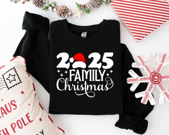 Discover Family Christmas 2025 Sweatshirt Matching for Kids and Adults