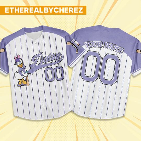 Discover Custom Disney Daisy and Friends, Personalized Disney Baseball Outfits, Daisy Birthday Jersey, Disney matching Shirts, Gift for Kids