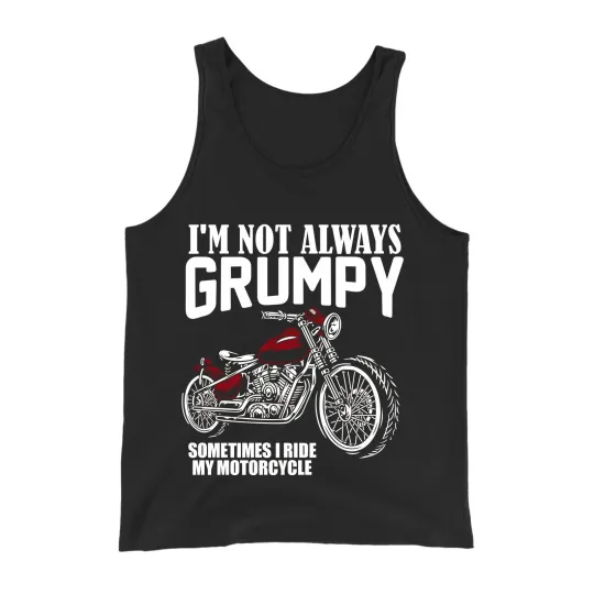 Grumpy Motorcycle Rider Vest for Men with Motorcycle