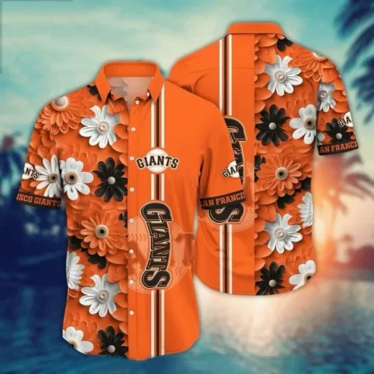 Discover San Francisco Baseball Bold Floral Hawaiian Shirt Unisex Adults, Gift for Fan