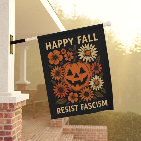 Anti trump Halloween Flag, Anti Maga Flag, Anti Trump Flag, fuck trump flag, Trump Halloween Flag, Political Garden Flag, Liberal Yard Flag