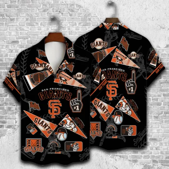 San Francisco Baseball Fan Patch Collage Hawaiian Shirt Unisex Adults, Gift for Fan