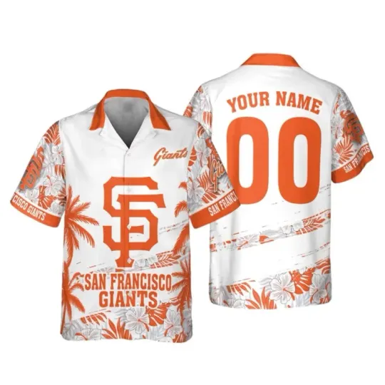 Discover San Francisco Baseball Custom Tropical Logo Hawaiian Shirt Unisex Adults, Gift for Fan