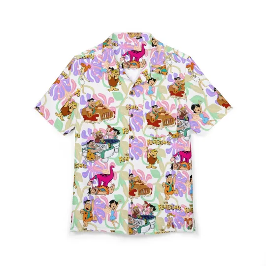 The Flintstones TV Show Hawaiian Shirt, Classic Fan Gift, Button-Down Unisex Top