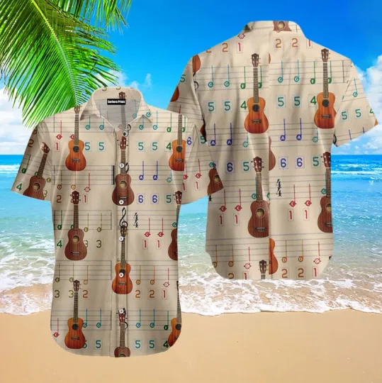 For Ukulele Lover Hawaiian Shirt, Summer Shirt For Music Lover
