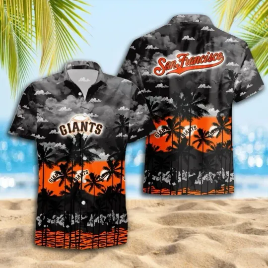 San Francisco Baseball Beach Sunset Hawaiian Shirt Unisex Adults, Gift for Fan
