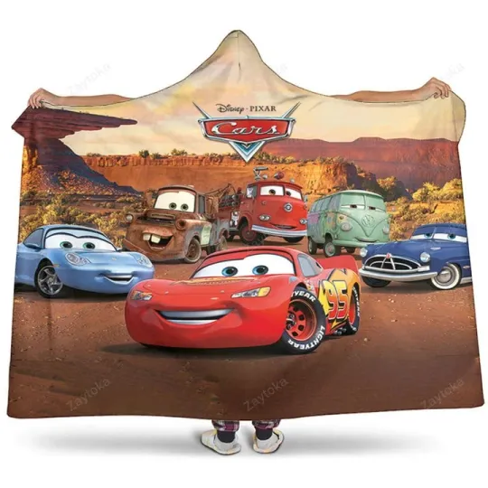 Discover Cars Hooded Blanket – Cozy Fleece Throw Gift for Fans
