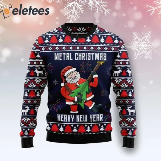 Discover Metal Christmas Heavy New Year Ugly Christmas Sweater