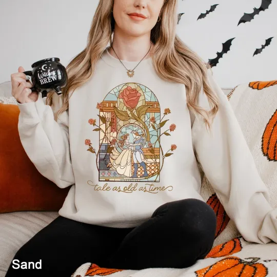 Discover Disney Beauty and the Beast Sweatshirt, Tale As Old as Time Graphic Pullover