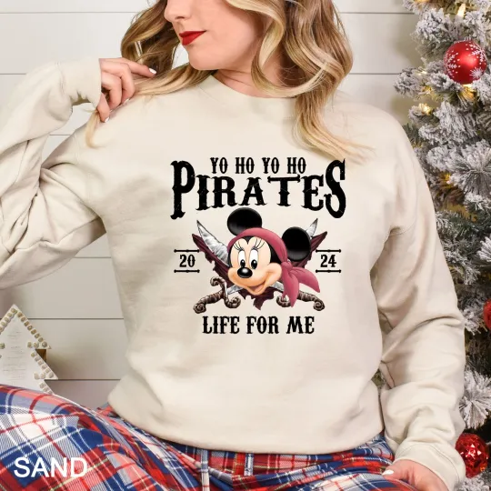 Disney Characters Pirate Sweatshirt with Mickey