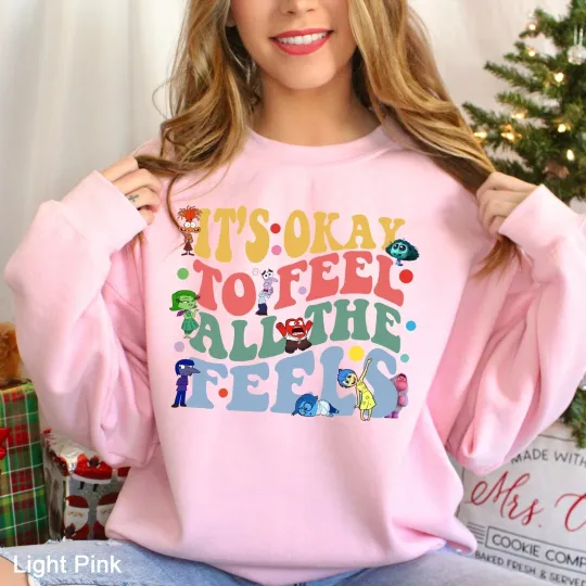 Discover Inside Out 2 It's Okay to Feel All the Feels Sweatshirt