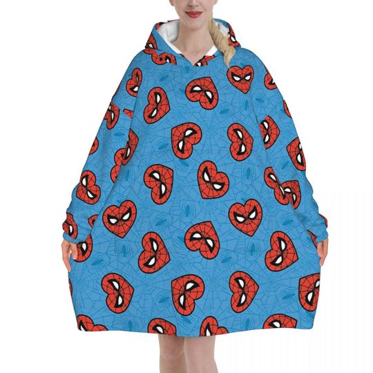 Spider-Man Superhero Oversized Blanket Hoodie