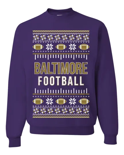 Discover City of Baltimore BAL American Football Unisex Crewneck Sweatshirt