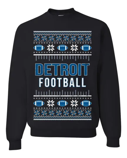 City of Detroit DET American Football Unisex Crewneck Sweatshirt