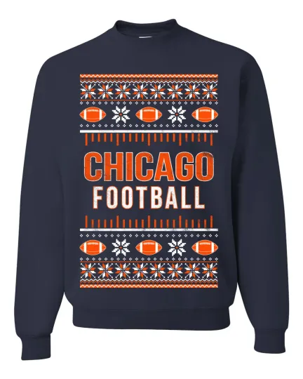 Discover City of Chicago CHI American Football Unisex Crewneck Sweatshirt