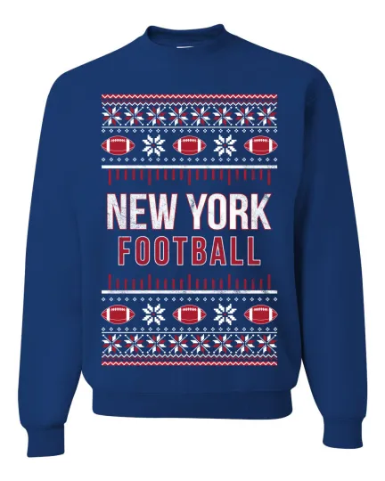 Discover City of New York NYC American Football Unisex Crewneck Sweatshirt
