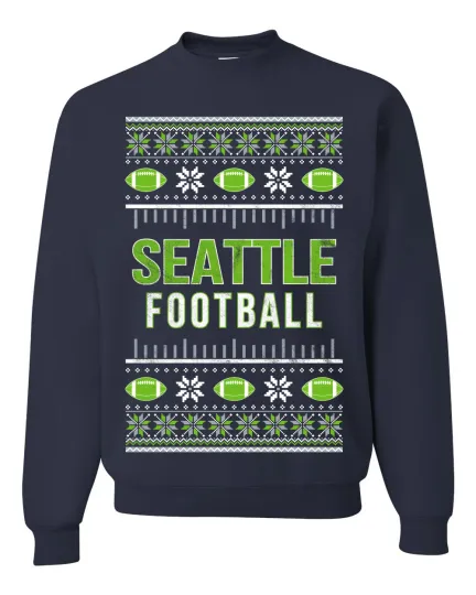 Discover City of Seattle SEA American Football Unisex Crewneck Sweatshirt