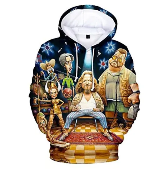 The Big Lebowski Hoodie - The Dude 3D Unisex Hooded