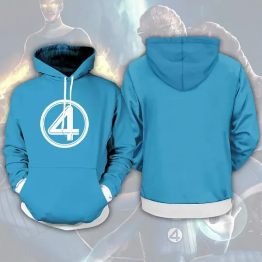 Fantastic Four 3D Hoodie Marvel Clothing