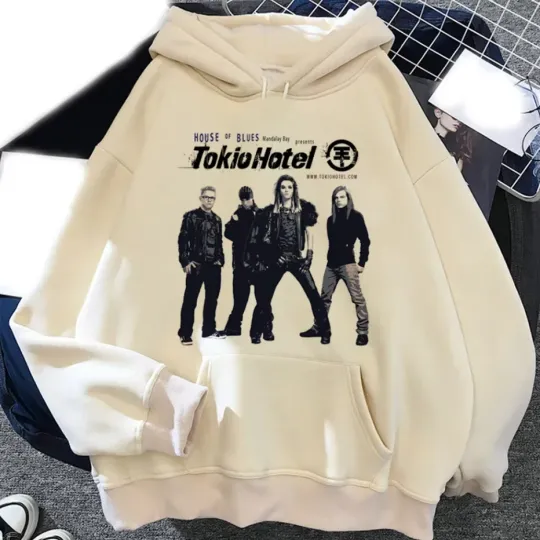 Discover Tokio Hotel Hoodie Rock Band Print Men Women Casual Fashion