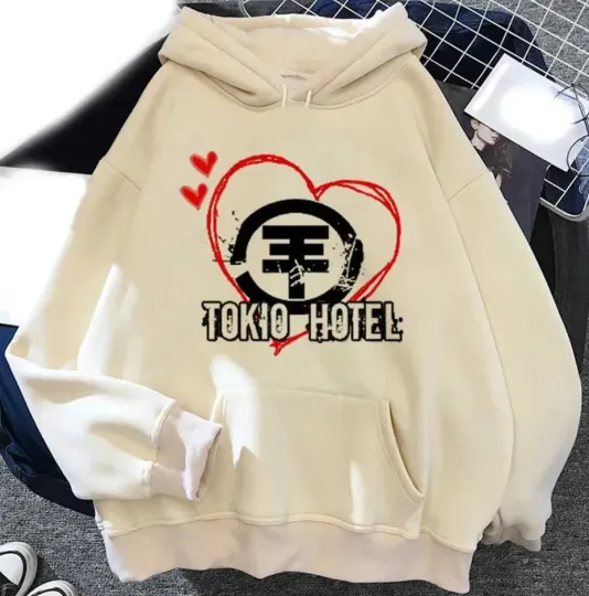 Men's and Women's Tokio Hotel Hoodie Rock Band Printed