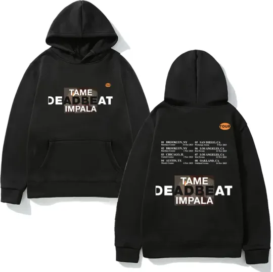 Discover Tame Impala Deadbeat Tour 2025 Double Sided Hoodie Men Women