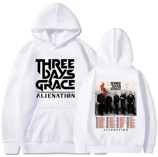 Discover THREE DAYS GRACE ALIENATION Tour 2025 Hoodies Men Women Size S-5XL