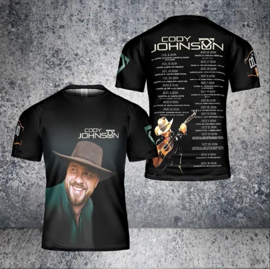 Discover Cody Johnsonn 2024 Tour AOP 3D T-Shirt