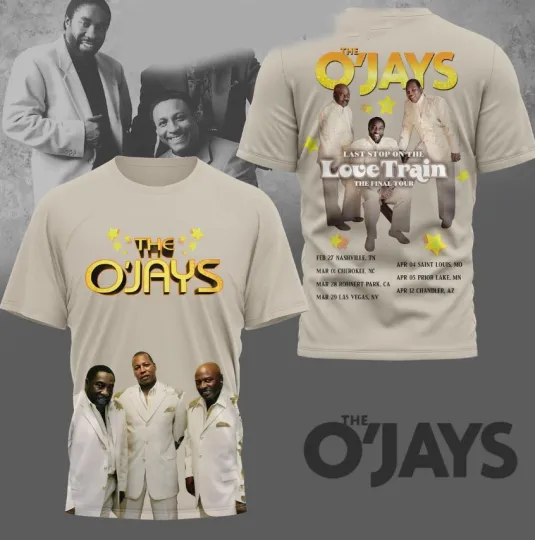Discover The O’Jays Last Stop On The Love Train The Final Tour AOP 3D T-Shirt