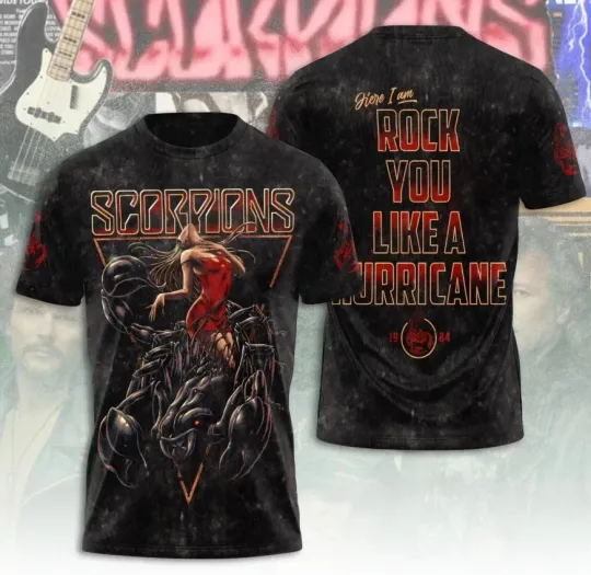 Discover Scorpions 60th Anniversary Tour AOP 3D T-Shirt