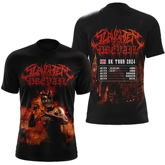 Slaughter To Prevail UK Tour 2024 AOP 3D T-Shirt