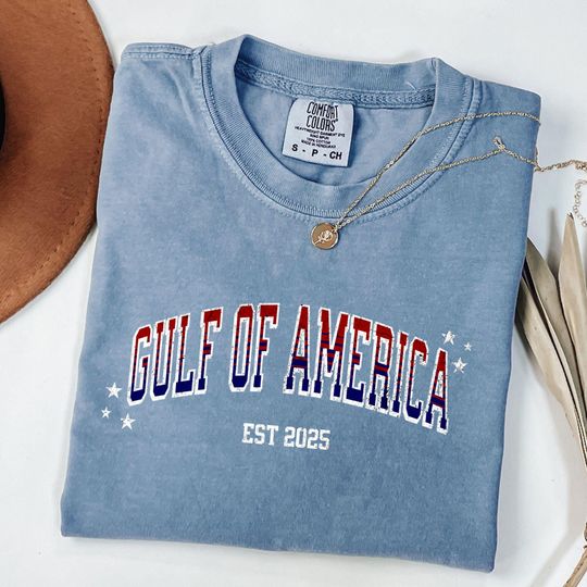 Gulf of America Comfort Colors T-Shirt: Patriotic USA Tee