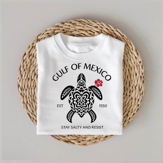 Discover Gulf of Mexico Coastline Tee, Beach Lover Shirt, Resist Graphic T-Shirt, Gulf Coast Vacation Gift, FDT Pride Tee