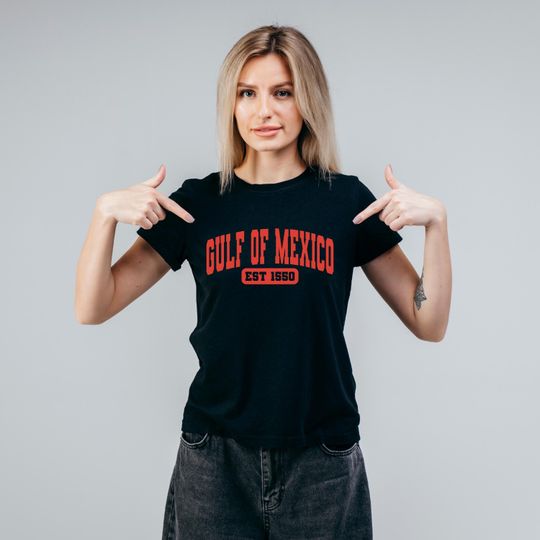 Vintage Style Gulf of Mexico Shirt - Coastal Beach Tee