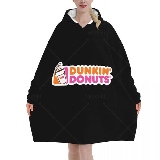 Dunkin Donuts Logo Blanket Hoodie