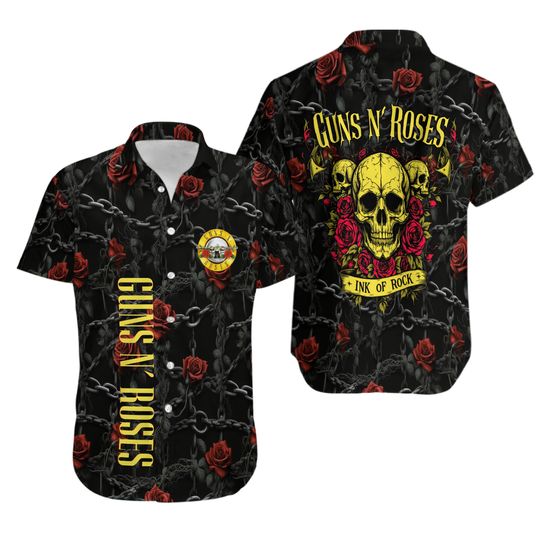 Guns N’ Roses 3D Hawaiian Shirt