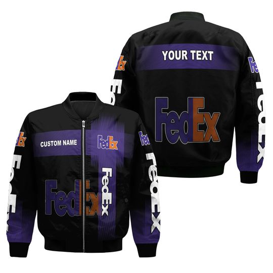 Personalized FedEx Bomber Jacket, FedEx Ground Jacket