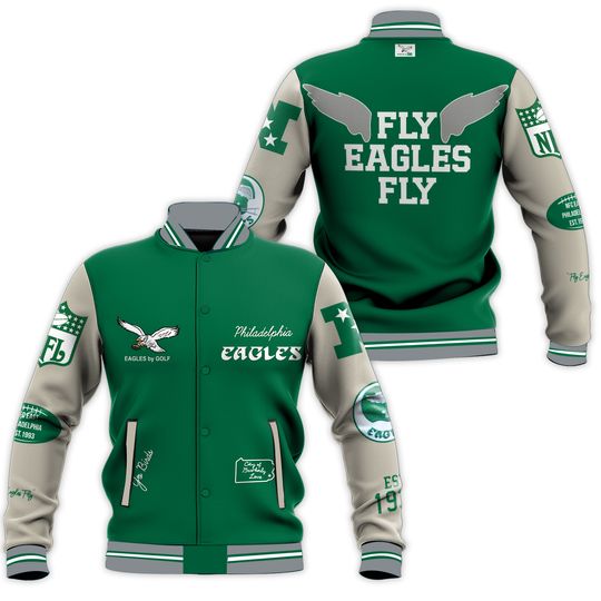 Philadelphia Eagle's Full-Snap Jacket