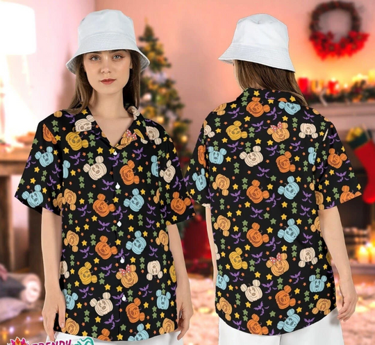Discover Disney Halloween Mickey Pumpkin Spooky Season Aloha Shirt