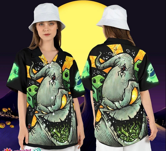 Discover Oogie Boogie Nightmare Before Christmas Man Halloween Hawaiian Tee