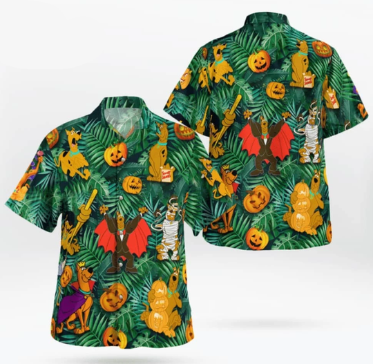 Scooby Doo Halloween Design Hawaiian Shirt