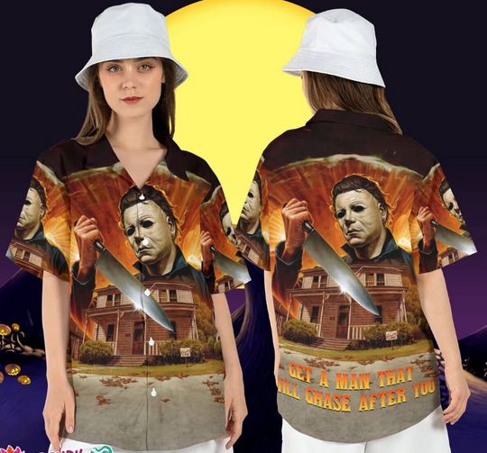 Michael Myers Chase After You Horror Movie Character Shirt