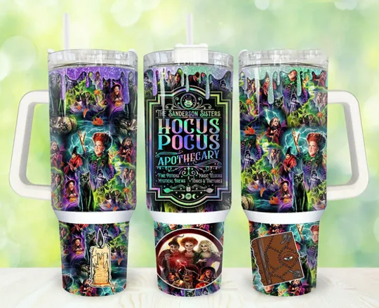 Horror Movies 40oz Tumbler, Halloween Tumbler 40oz, Halloween Horror 40oz Tumbler Wrap