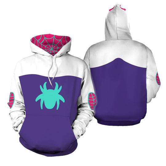 Spider Friends - Ghost - Spider - Cosplay - Halloween - Disney Bounding - Express Shipping - Unisex Kid's Hoodie 2T to size 12