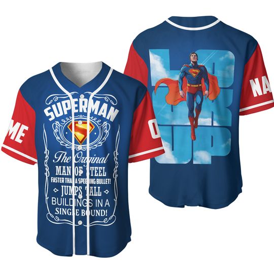 Superman Look Up Limited Edition Baseball Jersey